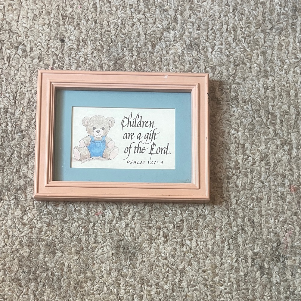 Children's Inspirational Framed Art